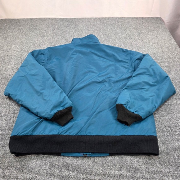 Vintage L.L.Bean Warm-up Jacket Teal Blue Fleece Lined Men's Outerwear - Picture 7 of 7